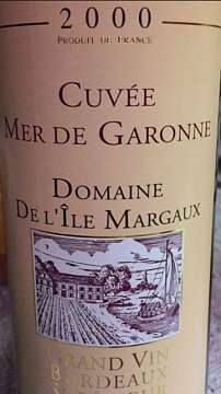 Domaine de L'Île Margaux 2000 - Cuvée Mer de Garonne